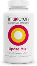 INTOLERAN LIPASE DIGESTIVE ENZYME SUPPLEMENT 36 CAPSULES FOR IMPROVED DIGESTION