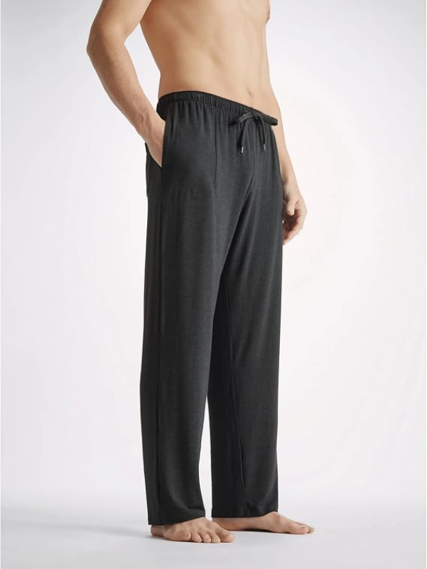 DEREK ROSE MENS MICRO MODAL JERSEY LOUNGE PANTS WITH DRAWSTRING BOTTOMS FOR COMFORT
