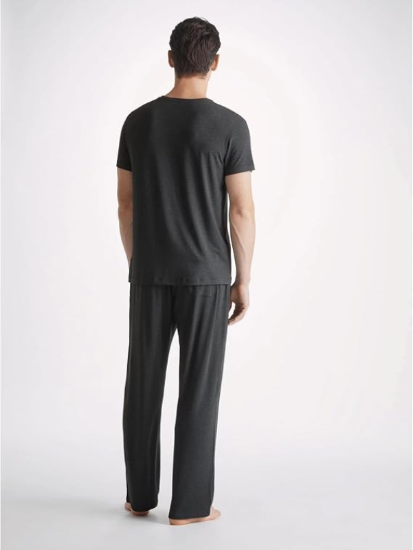 DEREK ROSE MENS MICRO MODAL JERSEY LOUNGE PANTS WITH DRAWSTRING BOTTOMS FOR COMFORT