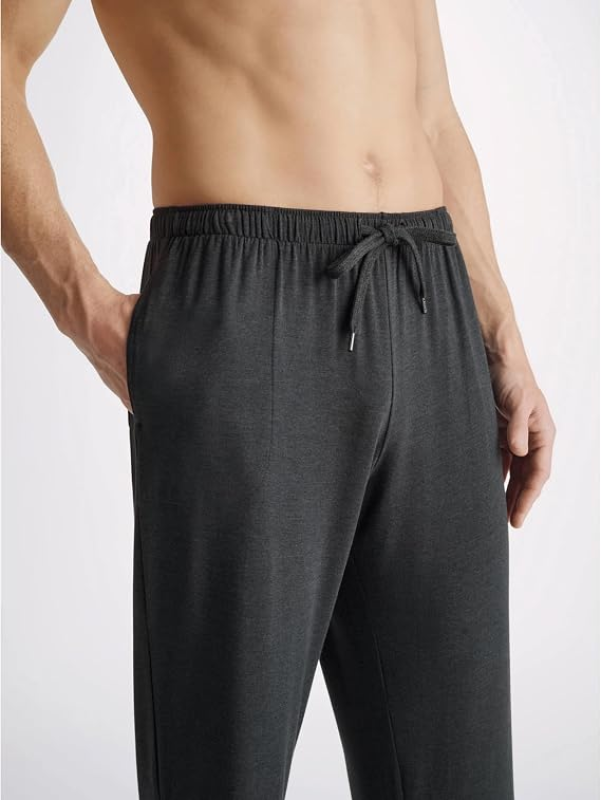 DEREK ROSE MENS MICRO MODAL JERSEY LOUNGE PANTS WITH DRAWSTRING BOTTOMS FOR COMFORT