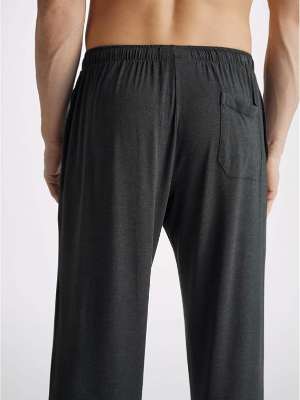 DEREK ROSE MENS MICRO MODAL JERSEY LOUNGE PANTS WITH DRAWSTRING BOTTOMS FOR COMFORT