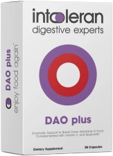 INTOLERAN DAO PLUS DIGESTIVE ENZYME CAPSULES 50 COUNT FOR IMPROVED DIGESTION SUPPORT