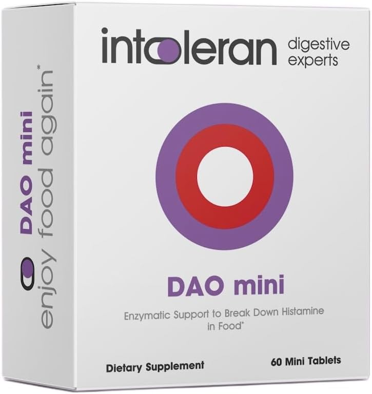 INTOLERAN DAO MINI DIGESTIVE ENZYMES SUPPLEMENT 60 TABLETS FOR IMPROVED DIGESTION