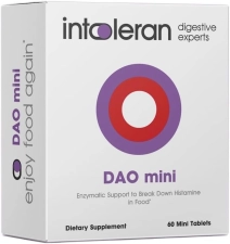 INTOLERAN DAO MINI DIGESTIVE ENZYMES SUPPLEMENT 60 TABLETS FOR IMPROVED DIGESTION