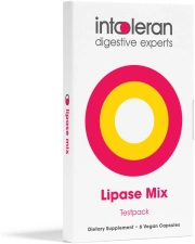 INTOLERAN LIPASE DIGESTIVE ENZYME TEST PACK 6 CAPSULES FOR IMPROVED DIGESTION