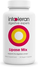 INTOLERAN ENZYMIX DIGESTIVE ENZYMES SUPPLEMENT 36 CAPSULES FOR IMPROVED DIGESTION