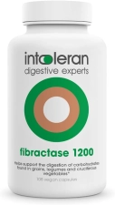 INTOLERAN FIBRACTASE 1200 DIGESTIVE ENZYME CAPSULES - 108 COUNT FOR DIGESTIVE HEALTH