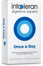 INTOLERAN ONCE DAILY PROBIOTIC LACTASE SUPPLEMENT 30 CAPSULES FOR DIGESTIVE HEALTH