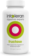 INTOLERAN FRUCTASE DIGESTIVE ENZYME SUPPLEMENT 108 CAPSULES FOR FRUCTOSE INTOLERANCE RELIEF