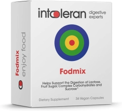 INTOLERAN FODMIX QUATRASE 10,000 DIGESTIVE ENZYME CAPSULES 36 COUNT FOR FOOD INTOLERANCE