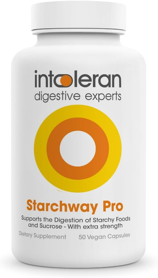 INTOLERAN STARCHWAY PRO DIGESTIVE ENZYMES SUPPLEMENT 50 CAPSULES FOR BETTER DIGESTION