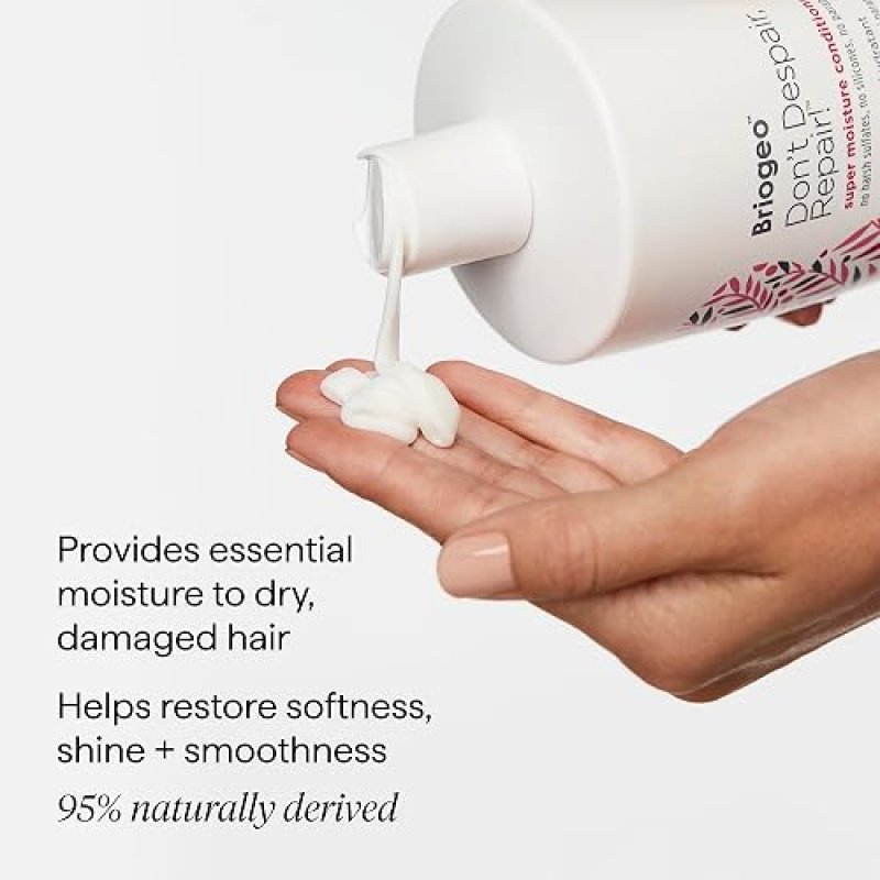 BRIOGEO DONT DESPAIR, REPAIR! MOISTURE CONDITIONER FOR DRY DAMAGED HAIR WITH ARGAN OIL, VEGAN