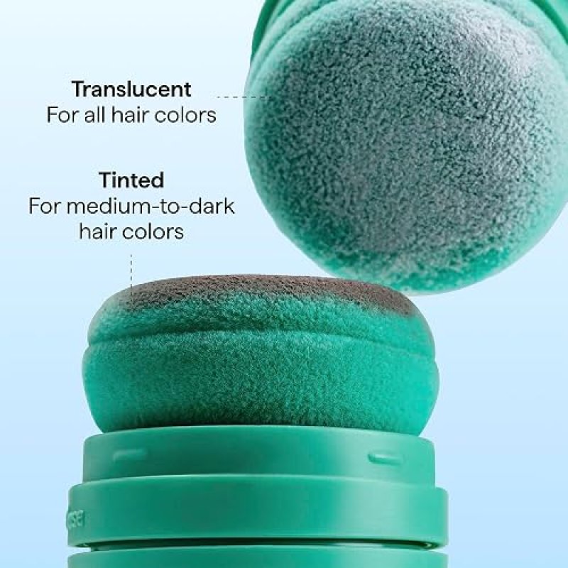 BRIOGEO DRY SHAMPOO PUFF - NON-AEROSOL, TALC-FREE ROOT REFRESH, VOLUMIZING, VEGAN 0.5 OZ