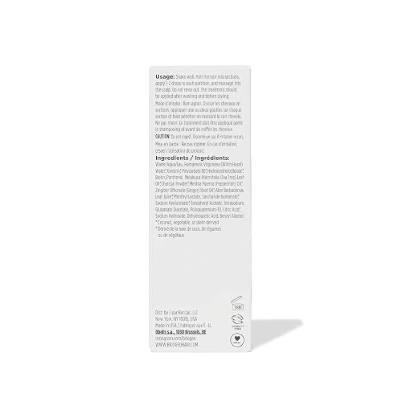 BRIOGEO SCALP REVIVAL CHARCOAL TEA TREE LEAVE-IN SCALP TREATMENT SERUM FOR HEALTHY HAIR