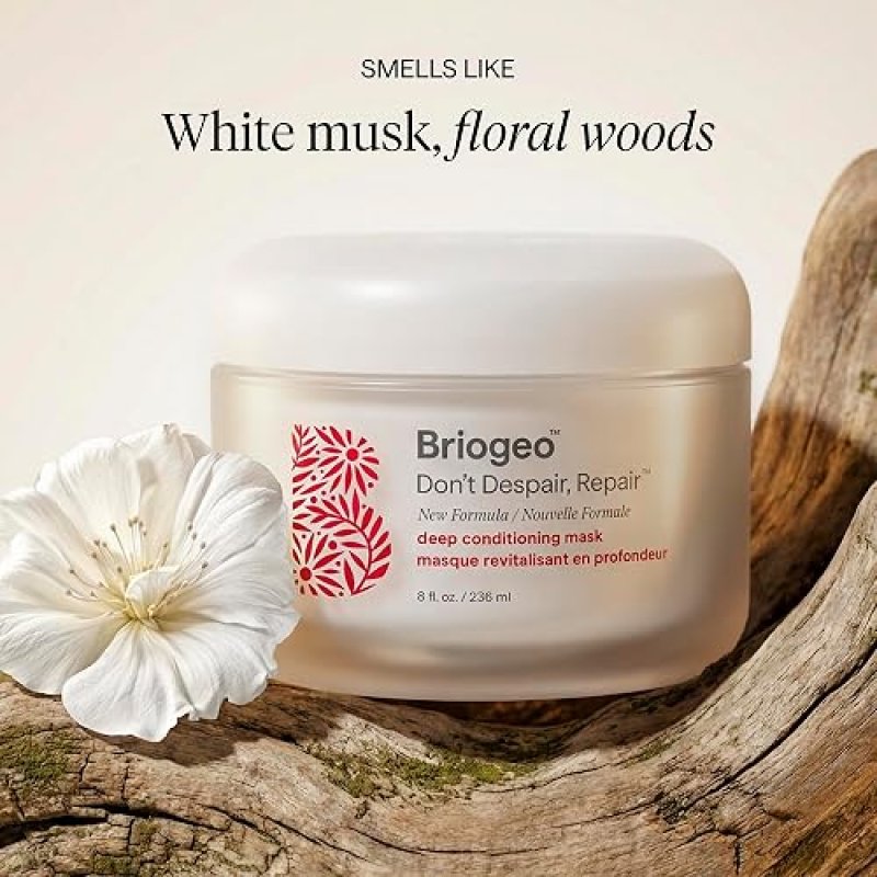 BRIOGEO DONT DESPAIR, REPAIR! DEEP CONDITIONING HAIR MASK 8 OZ HYDRATING TREATMENT