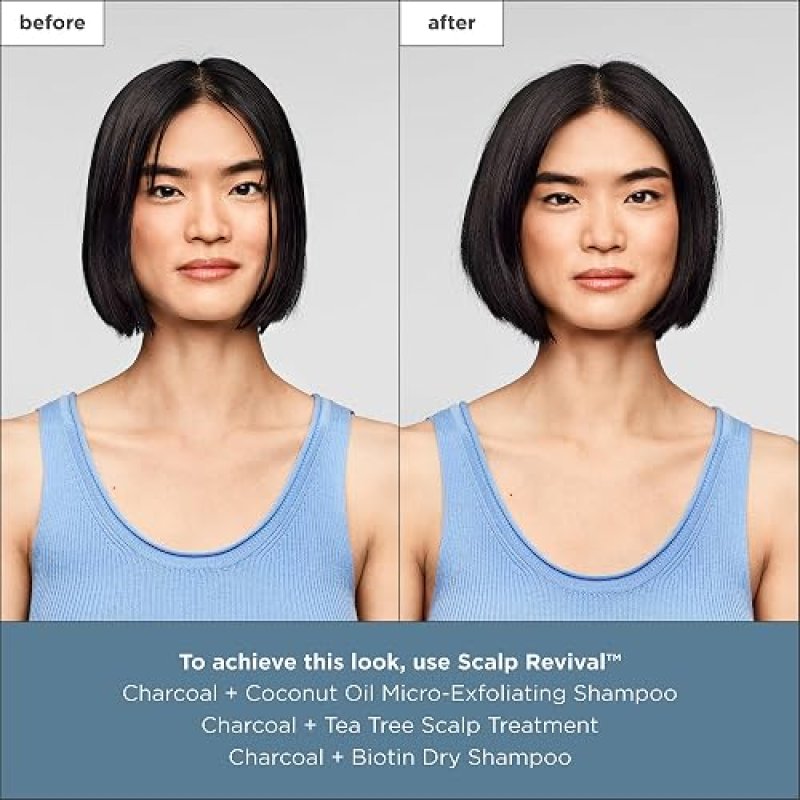 BRIOGEO SCALP REVIVAL CHARCOAL BIOTIN DRY SHAMPOO POWDER FOR OILY ROOTS, REFRESH HAIR