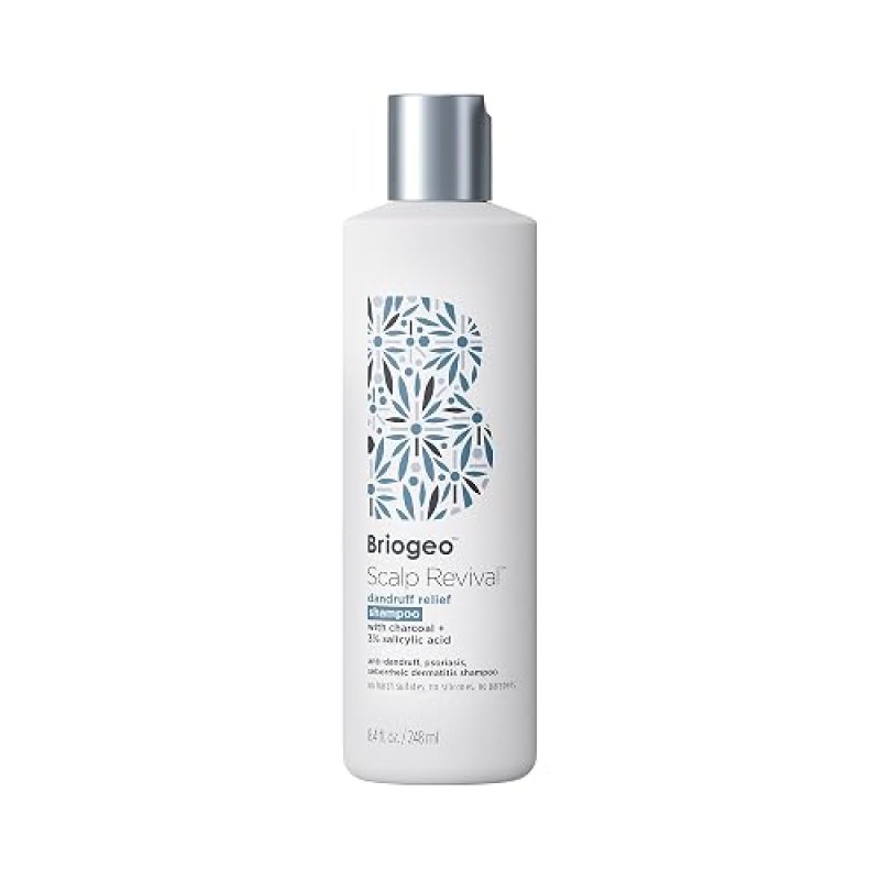 BRIOGEO SCALP REVIVAL ANTI-DANDRUFF SHAMPOO WITH CHARCOAL 3 SALICYLIC ACID, 8.4 OZ