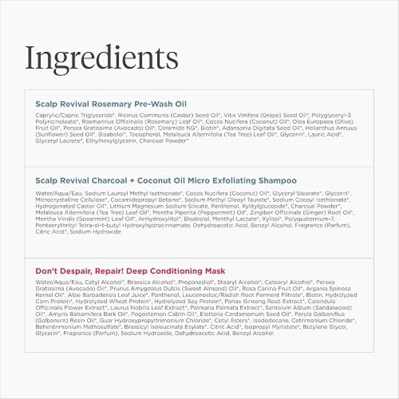 BRIOGEO HEALTHY HAIR HOLIDAY KIT DEEP CONDITIONING MASK, SCALP SCRUB ROSEMARY OIL, VEGAN