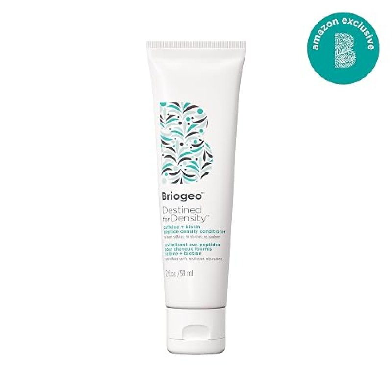 BRIOGEO DESTINED FOR DENSITY CONDITIONER WITH CAFFEINE BIOTIN THICKENS FINE, THINNING HAIR