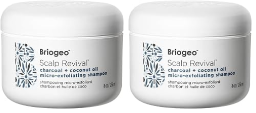 BRIOGEO SCALP REVIVAL CHARCOAL COCONUT OIL SHAMPOO SULFATE-FREE, DETOX HYDRATE, VEGAN