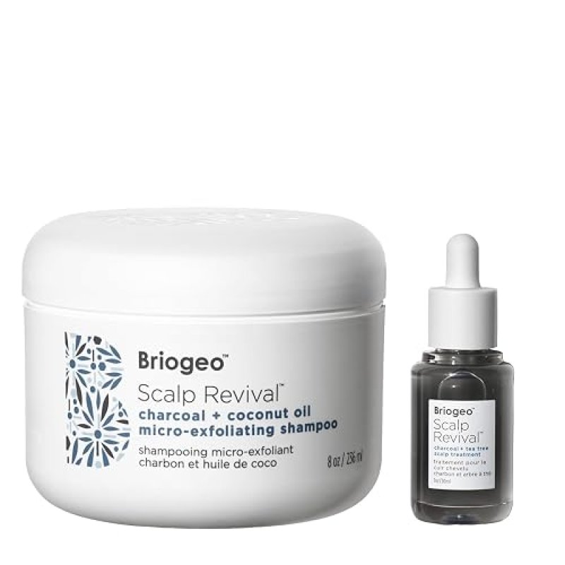 BRIOGEO SCALP REVIVAL SHAMPOO AND TREATMENT BUNDLE OIL AND SERUM FOR HEALTHY SCALP