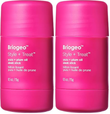 BRIOGEO STYLE TREAT SLEEK STICK FLYAWAY CONTROL LIGHTWEIGHT SILICONE-FREE HAIR BALM 0.5OZ 2-PACK