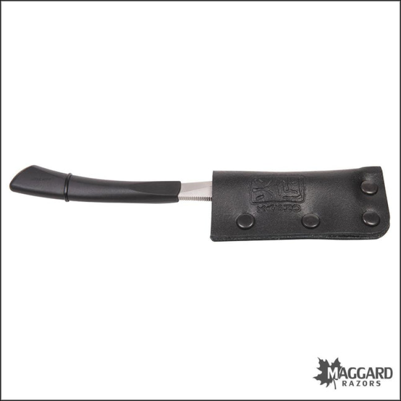 KAI CAPTAIN CAP-J7 KAMISORI STRAIGHT RAZOR SHAVETTE, BLACK HANDLE
