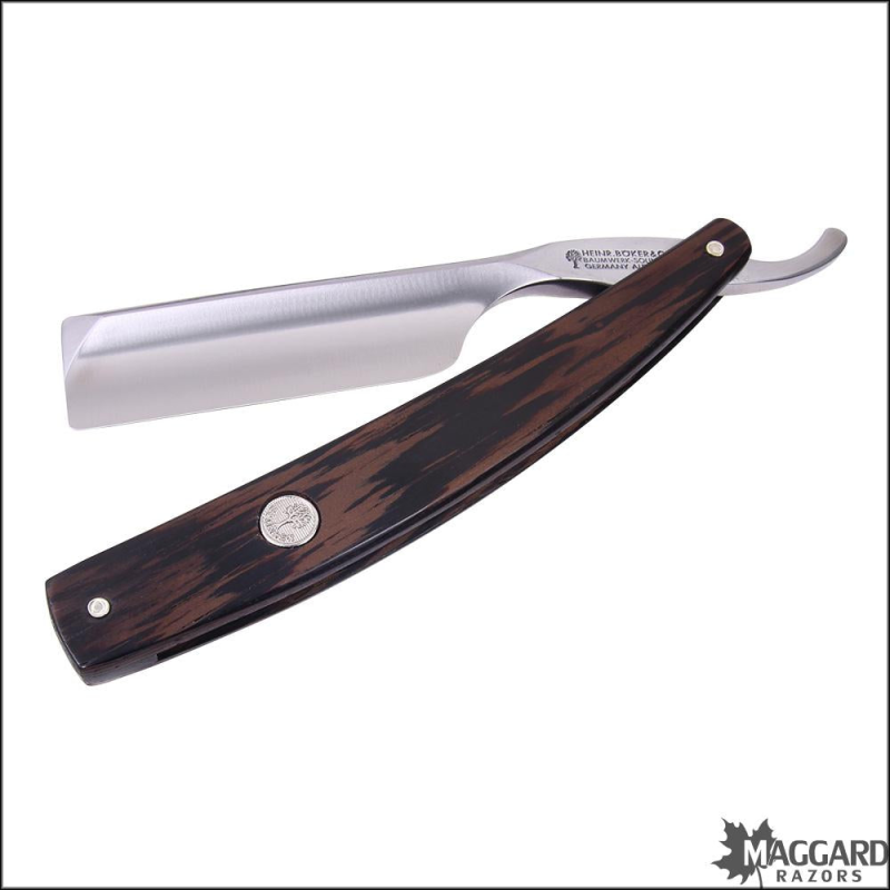 BOKER 140534 THE CELEBRATED WENGE 6/8 STRAIGHT RAZOR, PROFESSIONALLY HONED