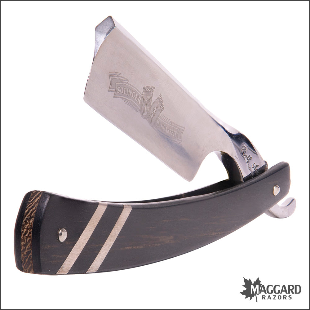 RALF AUST 123NPESI-FR-E-1 - 6/8" FRENCH POINT, EBONY HANDLE WITH SILVER INLAYS, PROFESSIONALLY HONED