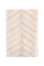 GABRIELA HEARTS MACCABEE SCARF IN IVORY RECYCLED FUR  IVORY
