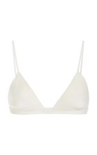 GABRIELA HEARTS CHEVIER KNIT BRA IN IVORY MERINO WOOL
