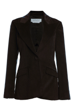 GABRIELA HEARTS LEIVA BLAZER IN CHOCOLATE CASHMERE CORDUROY