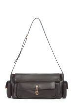 GABRIELA HEARTS JEBB BAG IN CHOCOLATE NAPPA LEATHER