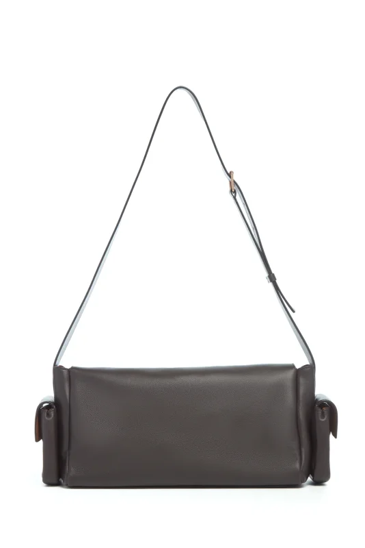 GABRIELA HEARTS JEBB BAG IN CHOCOLATE NAPPA LEATHER
