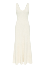 GABRIELA HEARTS LADY HALL KNIT SLIP DRESS IN IVORY SILK