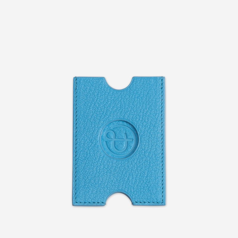 PINEL ET PINEL HUBLOT COATED CANVAS CARD HOLDER  AZUR