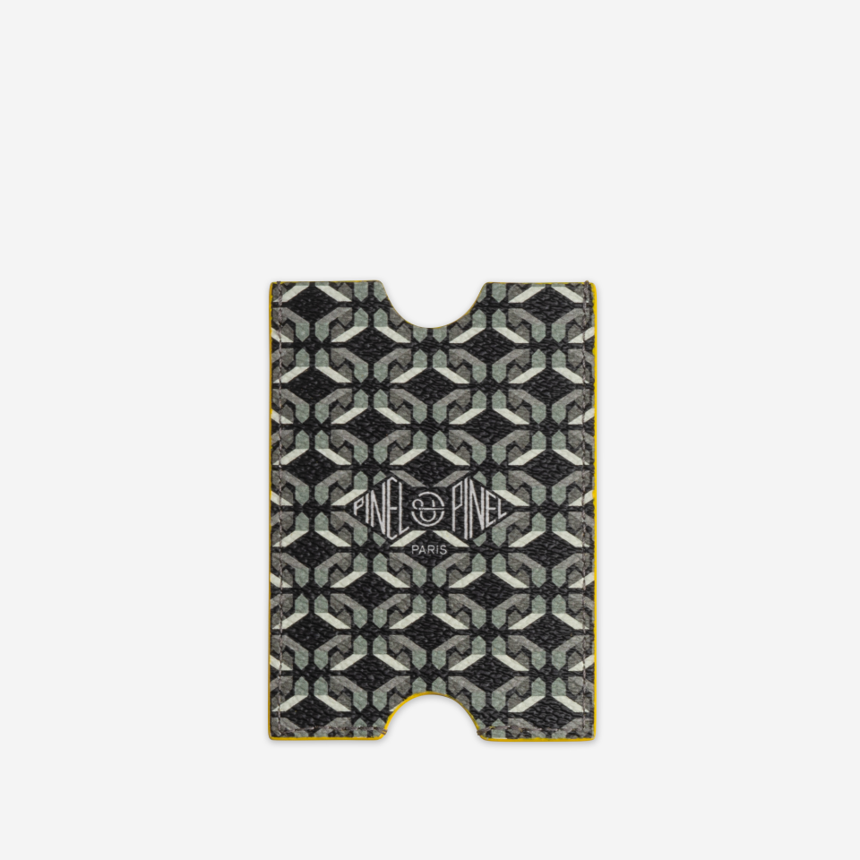 PINEL ET PINEL HUBLOT COATED CANVAS CARD HOLDER  SEXY BLACK
