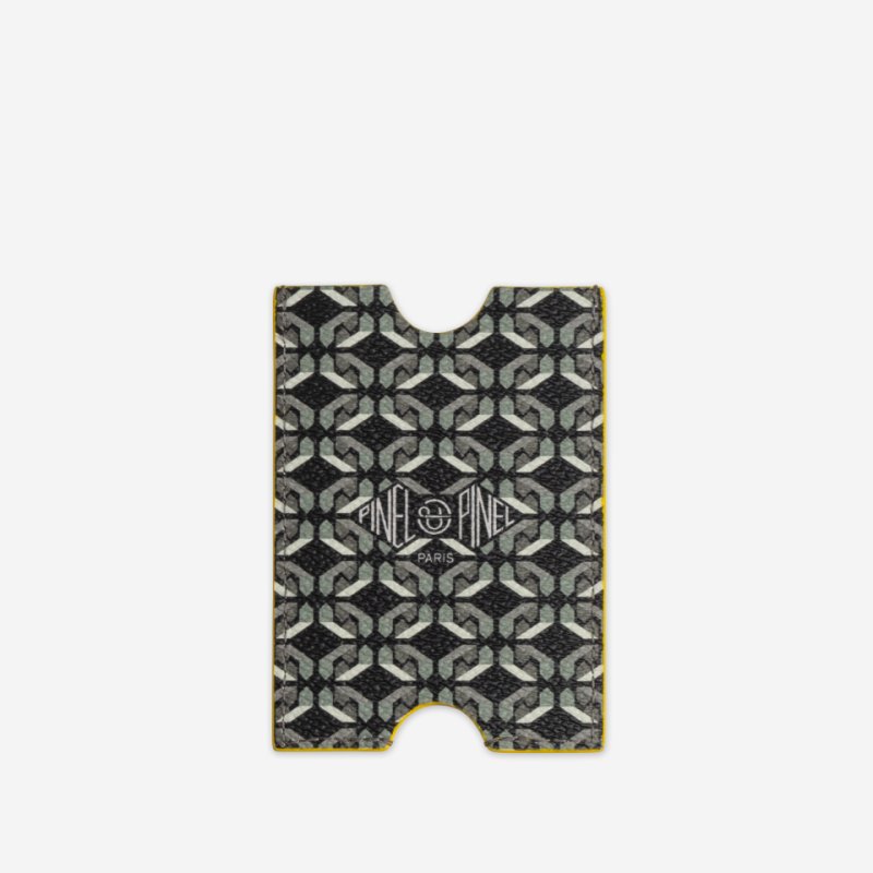 PINEL ET PINEL HUBLOT COATED CANVAS CARD HOLDER  SEXY BLACK