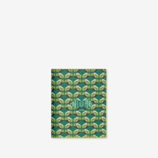 PINEL ET PINEL PIPO 2C COATED CANVAS CARD HOLDER EMERAUDE/ACIDULé