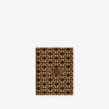 PINEL ET PINEL PIPO 2C COATED CANVAS CARD HOLDER MOCACCINO/TOURNESOL