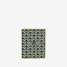 PINEL ET PINEL PIPO 2C COATED CANVAS CARD HOLDER SEXY BLACK/SOLEIL
