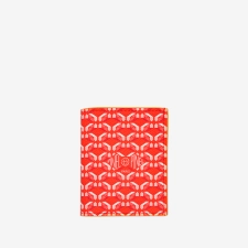PINEL ET PINEL PIPO 2C COATED CANVAS CARD HOLDER  POPPY/MIMOSA