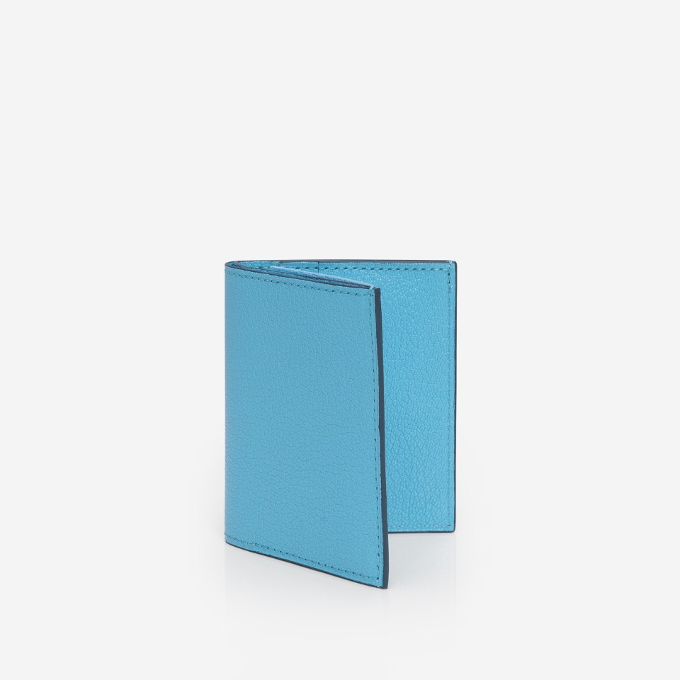 PINEL ET PINEL PIPO 2C GOATSKIN CARD HOLDER  GIVRE (GT)
