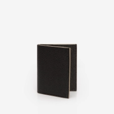 PINEL ET PINEL PIPO 2C GOATSKIN CARD HOLDER  BLACK (GT)