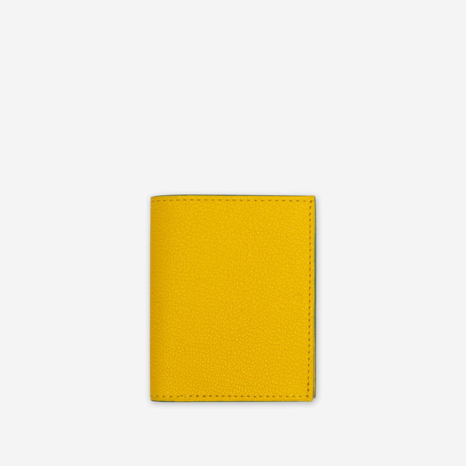 PINEL ET PINEL PIPO 2C GOATSKIN CARD HOLDER SOLEIL (GT)