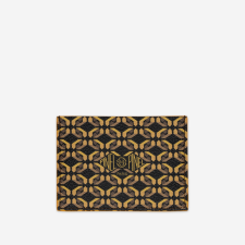 PINEL ET PINEL POP 3C COATED CANVAS CARD HOLDER MOCACCINO INT. TOURNESOL