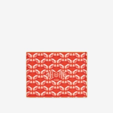 PINEL ET PINEL POP 3C COATED CANVAS CARD HOLDER  POPPY INT. MIMOSA