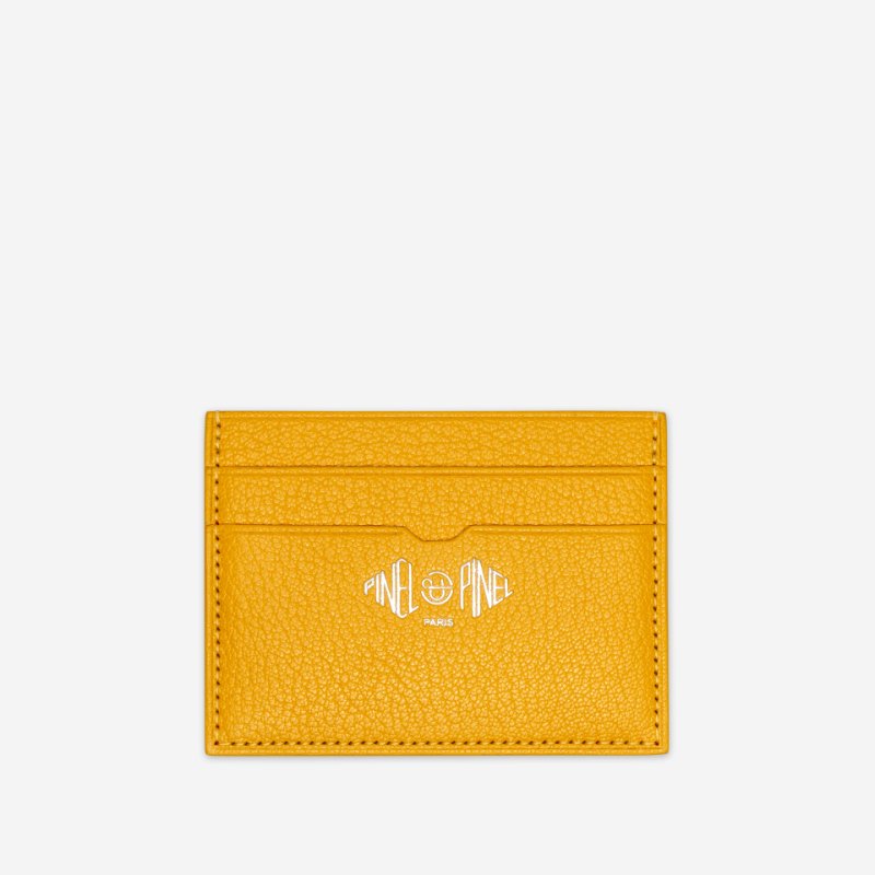PINEL ET PINEL POP 3C COATED CANVAS CARD HOLDER  POPPY INT. MIMOSA