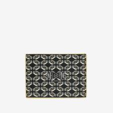 PINEL ET PINEL POP 3C COATED CANVAS CARD HOLDER  CLEMENTINE INT. MANDARINE