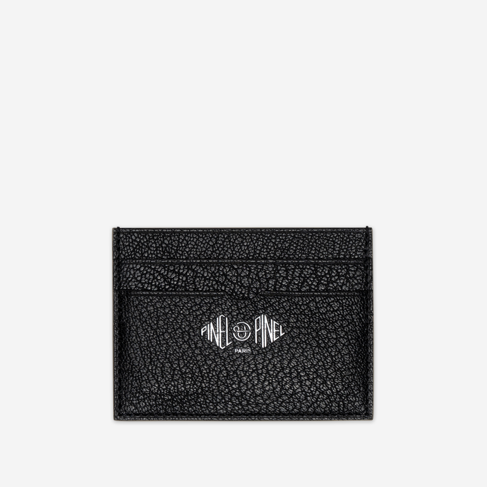 PINEL ET PINEL POP 3C GOATSKIN CARD HOLDER BLACK (GT)